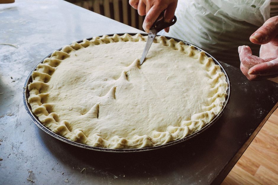 Thanksgiving Leftover Pot Pie with a Mashed Potato Cap